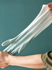 1 双耐磨家用清洁手套，适用于厨房洗碗、家务、园艺、洗衣、清洁工具、返校用品、厨房、厨房用品、清洁、厨房毛巾、厨房、浴室、家居、家居用品