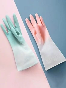 1 双耐磨家用清洁手套，适用于厨房洗碗、家务、园艺、洗衣、清洁工具、返校用品、厨房、厨房用品、清洁、厨房毛巾、厨房、浴室、家居、家居用品