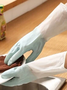 1 双耐磨家用清洁手套，适用于厨房洗碗、家务、园艺、洗衣、清洁工具、返校用品、厨房、厨房用品、清洁、厨房毛巾、厨房、浴室、家居、家居用品