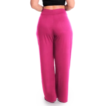 Plus Size Pants - 玫紅色 - 查看 2