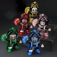 1 Pieza Modelo De Personaje De Ópera Tradicional China Con Interesante Característica De Cambio De Cara, Rojo, Juguete Creativo - Rojo - Ver 7