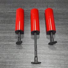 1 Mini Pump, Ball Manual Push Pump, Basketball Football Inflatable Trachea, Plastic Syringe, Small Pump - Red - View 5