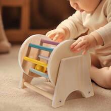 1set Children's Educational Montessori Rolling Drum Toy, Impacting Hand-Eye Coordination Toys, Christmas Gift For Babies