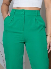 YING ZI Women Pants - màu xanh lá - Xem 8
