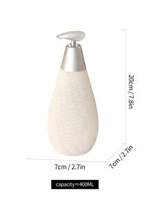 Vintage/ Creative Ceramic Soap Dispenser/ Shower Gel Bottle/ Lotion Press Bottle/ Japanese Style Bathroom, Ceramic Hand Soap Bottle Home Bathroom Decor Fall Decor Back To School - White High Style - View 6