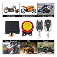 Alarma Antirrobo P/moto Encendido A Distancia Control Remoto - Negro - Ver 4