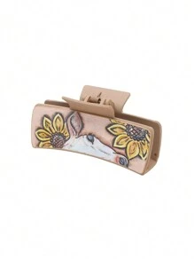 1pc Western Style Sheep & Sunflower Design Hair Clip For Women - Multicolor - View 7