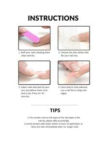 10 miếng dán móng tay giả ngọc trai trắng đính đá | Bộ móng giả sáng bóng sang trọng, phù hợp cho tiệc tùng và sử dụng hàng ngày, dụng cụ làm móng thủ công. - Nhiều màu - Xem 5