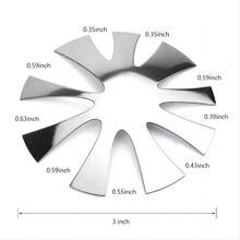 Nail Art French Tip Sculpting Stainless Steel Plate Model For Crystal Nails, 2pcs/Set - Silver - View 4