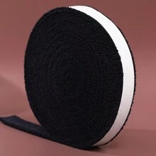 1入組5米長防滑羽毛球軟巾握把帶,適用於多種運動器材和健身配件,如壘球拍、壘球、棒球、網球、啞鈴、杠鈴等;具有吸汗、防滑、減震功能;amusi品牌 - 黑色 - 查看 4