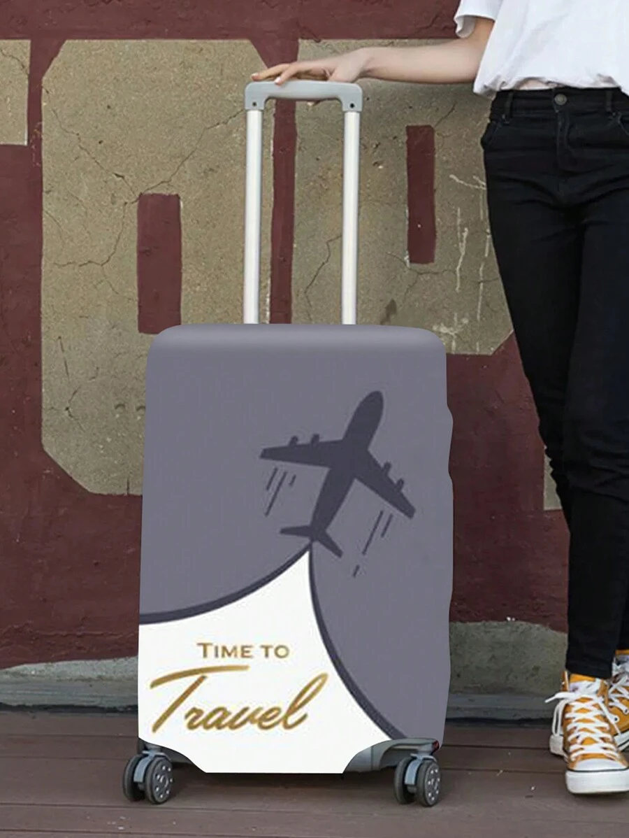 行李箱套彈性行李箱保護套,適用於18-32英寸行李配件,時尚印花多種風格旅行行李塵套 - 彩色 - 查看 1