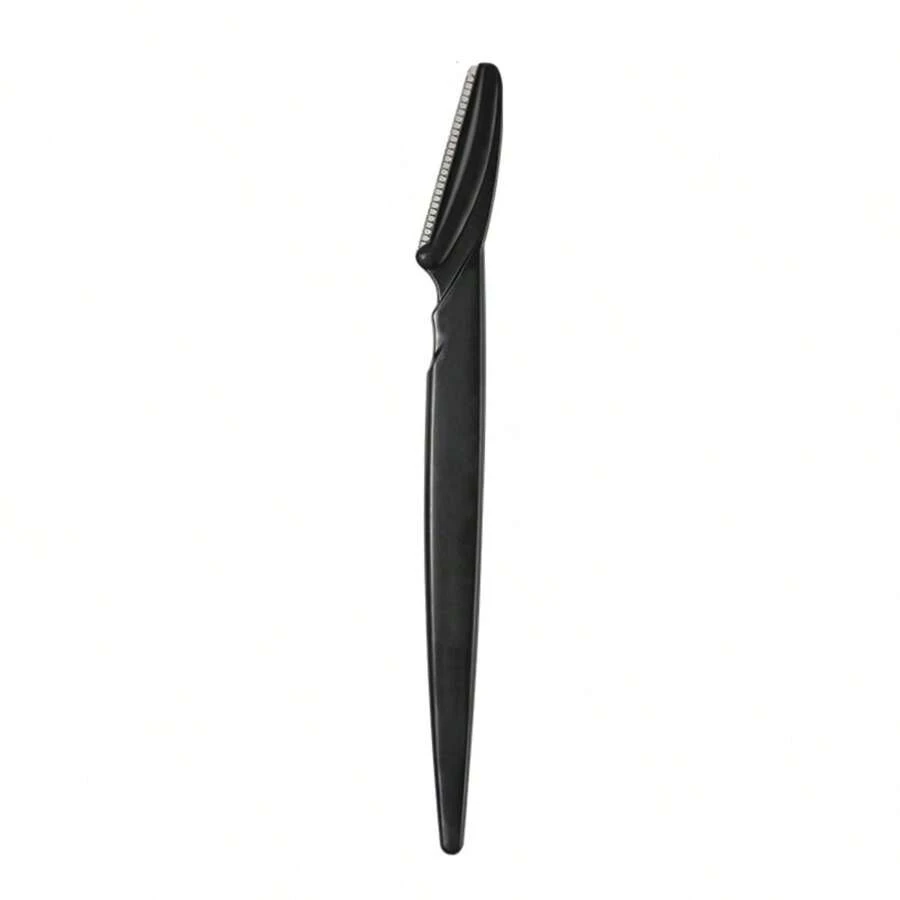 10Pcs Eyebrow Razors With Safety Cover, Face Razor For Women And Man Smooths Away Peach Fuzz, Easy To Use Eyebrow Knife For Trimming And Shaping Eyebrows(4 Colors) - Black - View 1