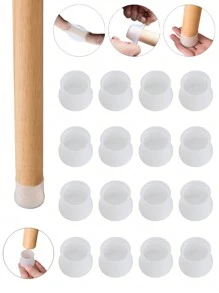 LEAPAIR 28*28*24mm圓形小型矽膠椅腳套,防滑桌腳塵套襪,地板保護墊和配管塞家具調平腳 - s - 查看 12