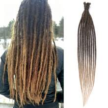 24 Inch 100% Handmade Reggage Locs Hair Extensions Synthetic Dreadlocks Extensions For Men/Women Unsex Hair 10 Strands - Multicolor - View 1