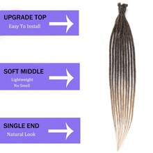 24 Inch 100% Handmade Reggage Locs Hair Extensions Synthetic Dreadlocks Extensions For Men/Women Unsex Hair 10 Strands - Multicolor - View 3