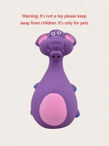 1 件乳膠寵物玩具卡通動物形狀吱吱作響的貓狗玩具,顏色隨機 - 彩色 - 查看 4