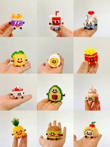 积木创意玩具-快乐太阳蛋房间装饰 - 彩色 - 查看 3