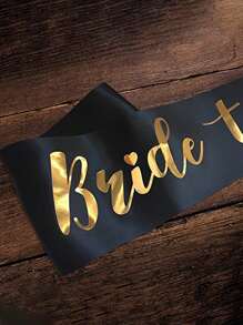 1入組多彩「新娘」腰帶-新娘派對禮物、新娘腰帶、單身派對腰帶、婚禮腰帶、新娘配件和禮物 - 彩色 - 查看 2