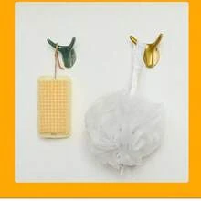 1入組高端胶极质无孔衣钩,适用于浴室、厨房、衣柜、更衣室、墙壁 - 橄欖綠 - 查看 2