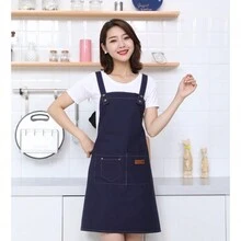 Mandiles Cocina Delantal Chef Barberia Multiusos Unisex - Negro - Ver 9