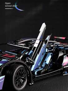 1入組1:14靜態科技模型賽車diy積木組,禮盒包裝,適用於展示 - 彩色 - 查看 5