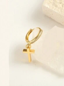 1PC Fashion New Cross Couple Earrings Christmas Valentine'S Day Thanksgiving Gift - Cross - View 6
