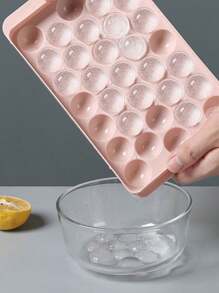1PC Easy To Use 33-Cavity Round Ice Cube Mold, Create Perfect Ball Shaped Ice Cubes With One Tray - Blue - View 3