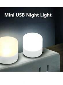 6入組微型usb夜燈,溫暖白光保護眼睛,適合閱讀書籍,usb插頭可插在電腦或行動電源上充電,led夜燈 - 暖色 - 查看 3