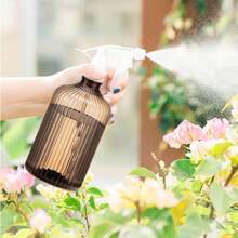 1入花卉灌溉噴水壺水噴霧瓶,適用於室內盆栽、戶外花園花卉,500ml - 咖啡棕色 - 查看 3