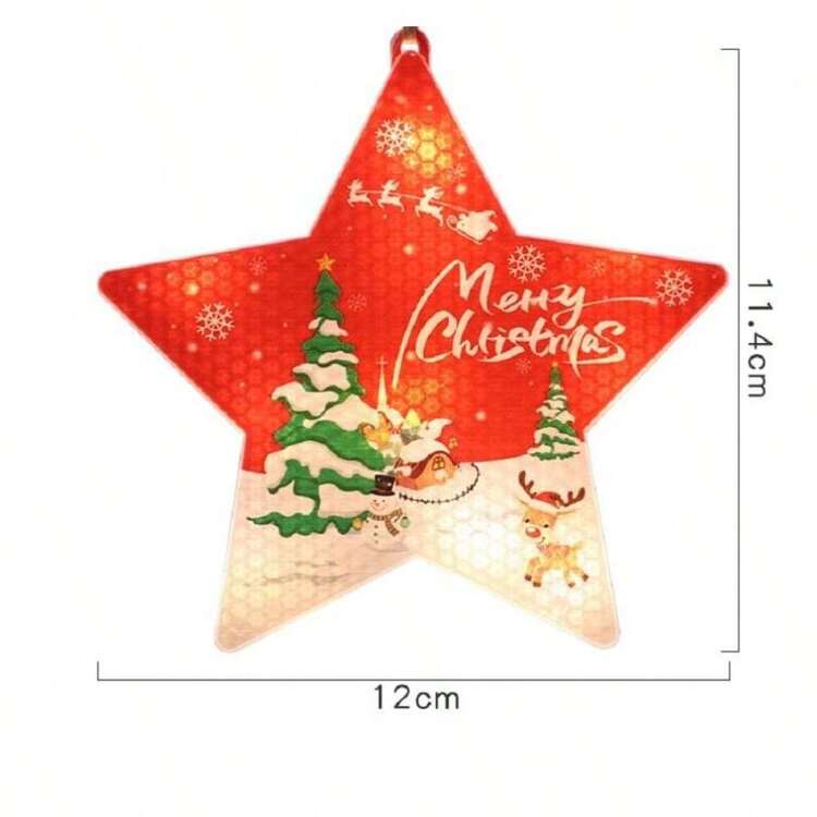YUDA 3m 100L 2 Types Star Shape Christmas Decoration String Lights - Yellow - View 3