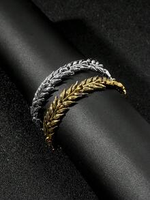 1 件金属链镂空麦穗设计个性化精致朋克女士手链 - 麥穗手鍊 - 查看 1