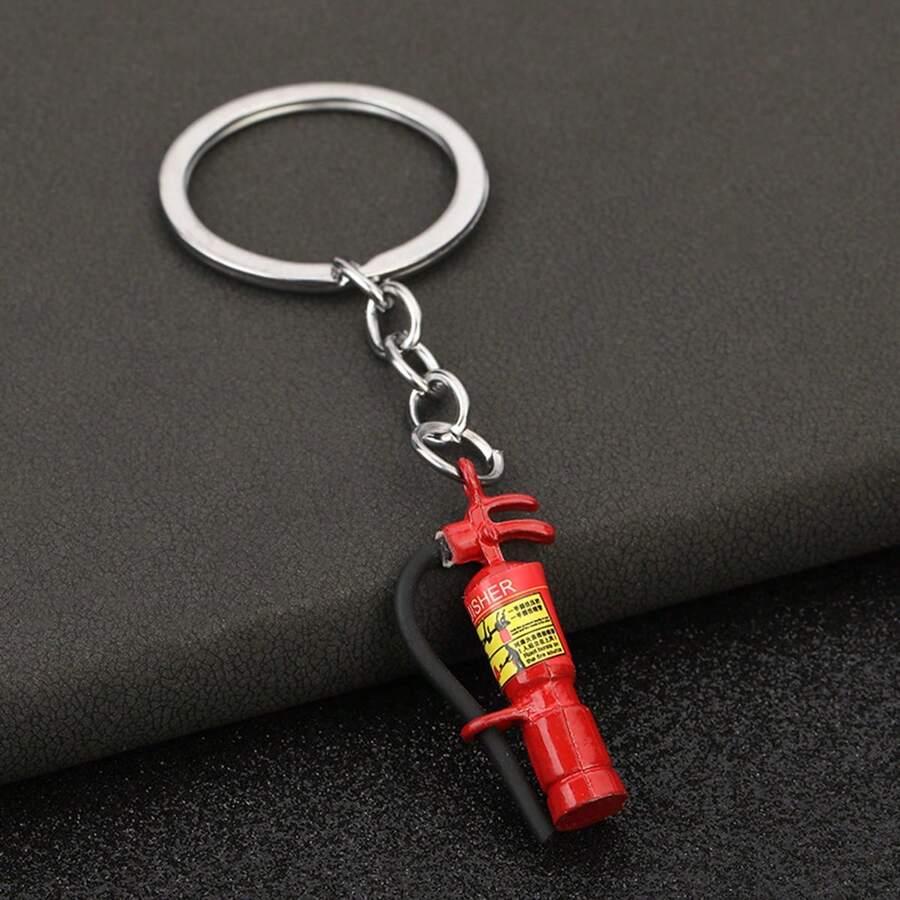 A Creative Mini Bình cứu hỏa Hợp kim Móc chìa khóa Ô tô/xe hơi Mặt dây chuyền chìa khóa Qủa tặng - Nhiều màu - Xem 1