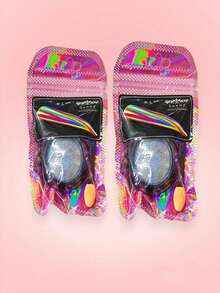 2 Piezas Polvo Efecto Unicornio Para Uñas - Plateado - Ver 3