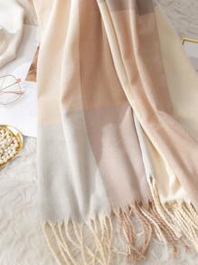 1pc Versatile Multi-Color Plaid Scarf, Casual & Suitable For Autumn/Winter - Multicolor - View 5