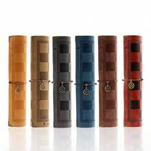 1pc Unique Sculpted Leather Chessboard With 9 Color Options & Metal Protective Corners Game Accessory - Orange - View 4