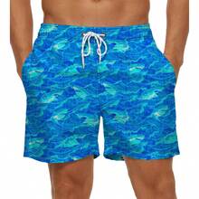 Men Shorts - 藍色 - 查看 1