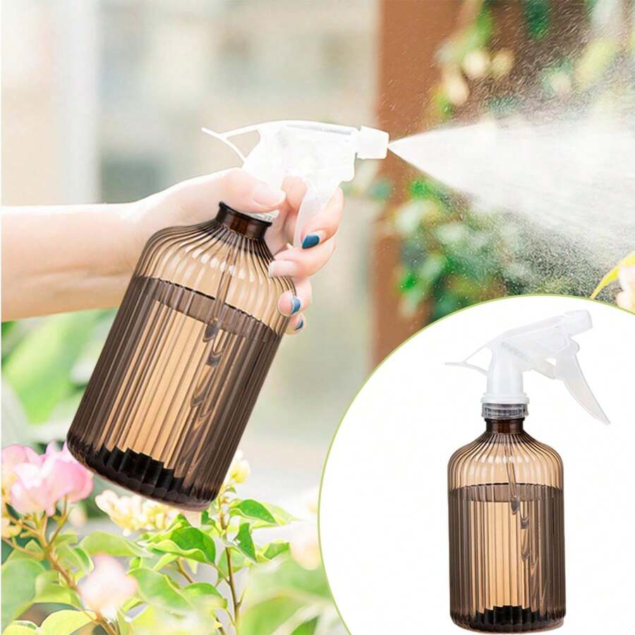 1入花卉灌溉噴水壺水噴霧瓶,適用於室內盆栽、戶外花園花卉,500ml - 咖啡棕色 - 查看 1
