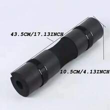 1入組帶有肩墊的橡膠杠鈴肩墊,顏色:粉色/黑色/藍色 - 黑色 - 查看 5