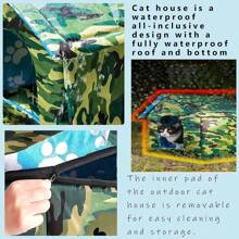 1入組戶外貓狗屋,防水貓狗帳篷,流浪貓狗收容所,適合所有尺寸的貓和小型犬 - 彩色 - 查看 4