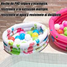 Alberca Inflable para Niños, 90cm Piscina Inflable Alberca Infantil Piscina De Agua para Niños, Fiesta Acuática Segura De Verano Tamaño - Blanco - Ver 4