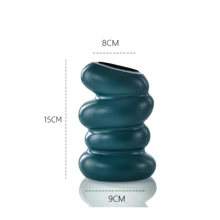 1 chiếc bình hoa xoắn ốc bằng nhựa sáng tạo dùng để cắm hoa trang trí làm quà tặng tuyệt vời nhất - trắng - Xem 4