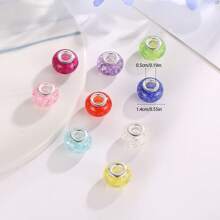 10入組簡單實用的彩色冰裂珠,具有大孔,適用於diy手鍊、吊墜、珠寶配件 - 串珠 - 查看 3