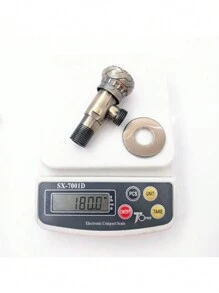 Carved Vintage Alloy Antique Bronze Hand Wheel Triangular Valve, Bathroom Stop Valve - Champagne - View 1