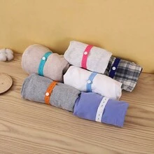 5入組節省空間的衣物存儲工具套裝，包括厚衣服組織者、折疊板、鬆松扣緊帶 - 彩色 - 查看 5