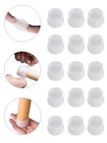 LEAPAIR 28*28*24mm圓形小型矽膠椅腳套,防滑桌腳塵套襪,地板保護墊和配管塞家具調平腳 - s - 查看 11