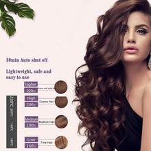 Rizador De Pelo Automatico, 32mm Tenacillas, 4 Ajustes De Temperatura Iones Negativos Modelador De Cabello, para Todo Tipo De Cabello - Multicolor - Ver 2