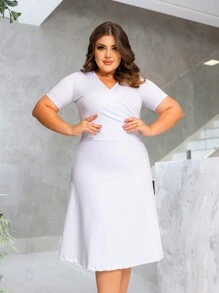 Women Dresses - 白色 - 查看 1