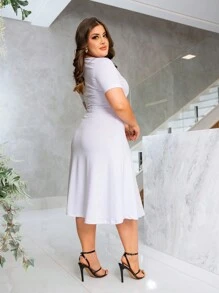 Women Dresses - 白色 - 查看 3