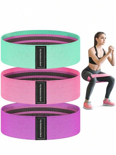 1/3pcs Exercise Resistance Bands, Fabric Straps Are Non-Slip, Durable And Comfortable, Upgraded 2.0, Suitable For All Training Purposes, All Body Shapes For Women And Men