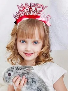 Red New Year Party Headband - Red - View 4